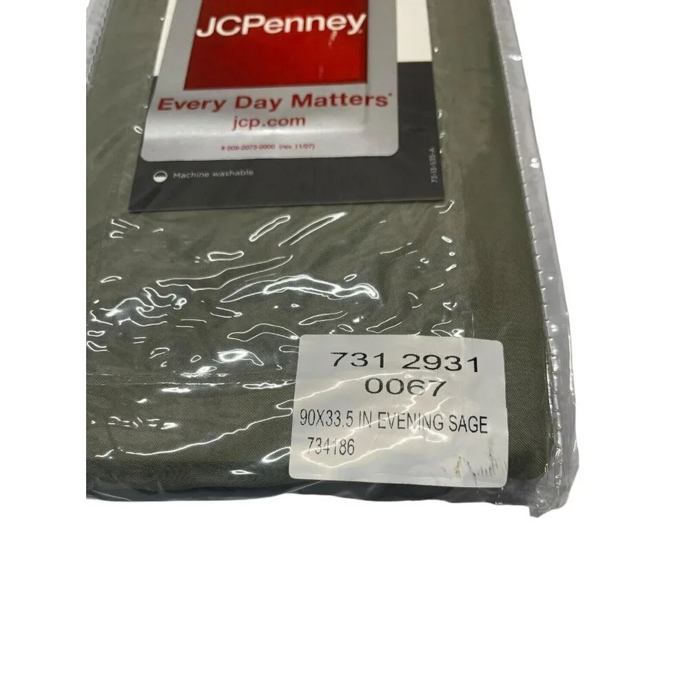 JC Pennys Imperial Valance Lisette  90 x 32 Evening Sage